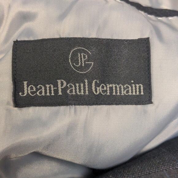 Jean-Paul Germain Men's windowpane plaid double breasted wool sport coat - Picture 5 of 6